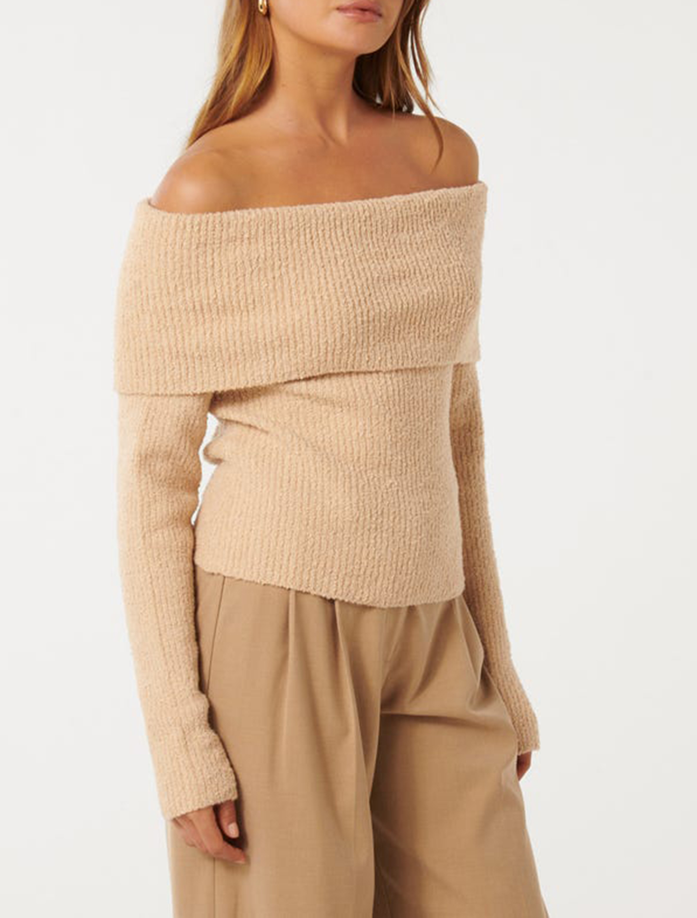 Boucle Bardot Sweater