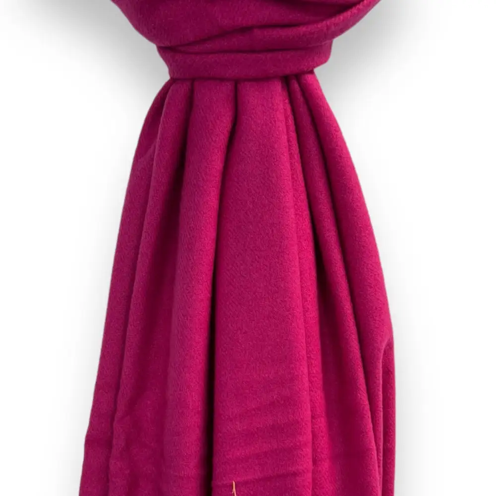 Classic Wool Blend Tasseled Scarf