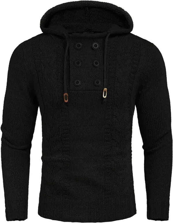 Casual Pullover Knitted Hoodies