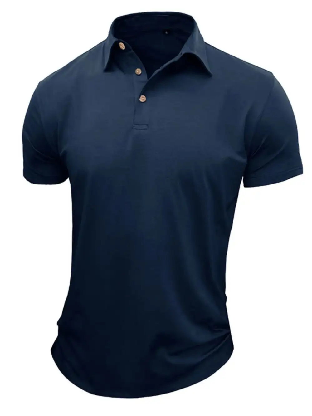 Collared Short-Sleeve Polo Shirt