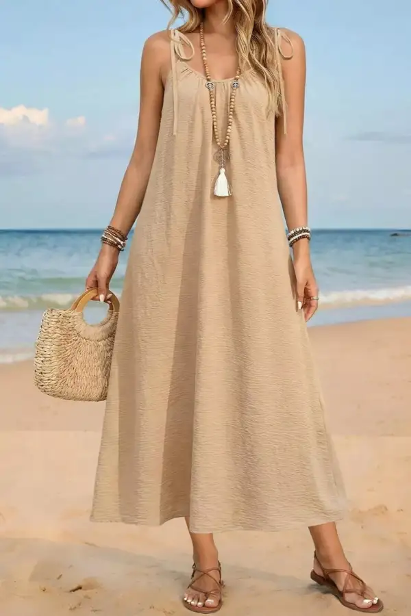 Tie Midi Dress