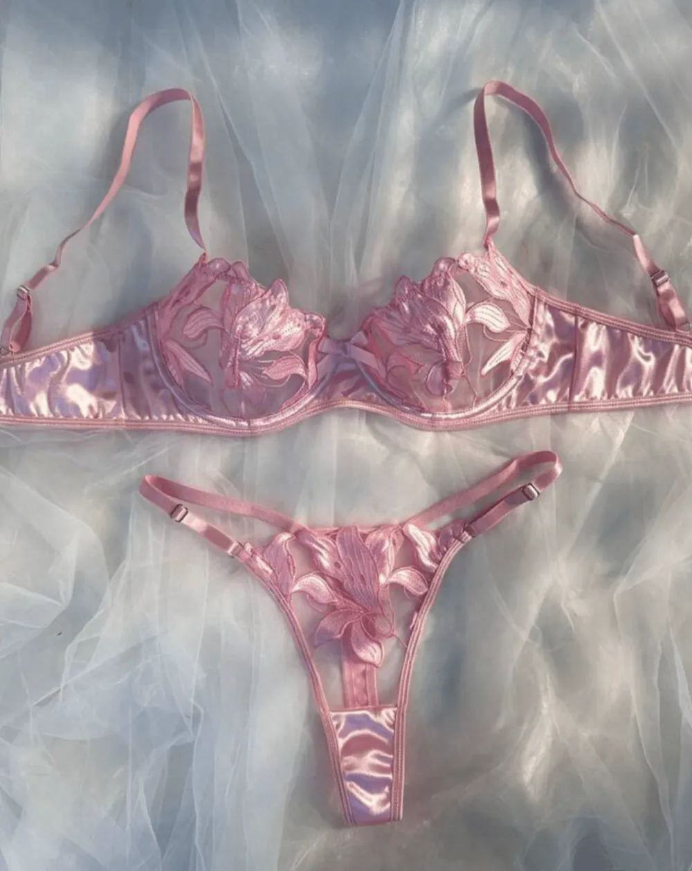 Graceful Silk Lingerie Set