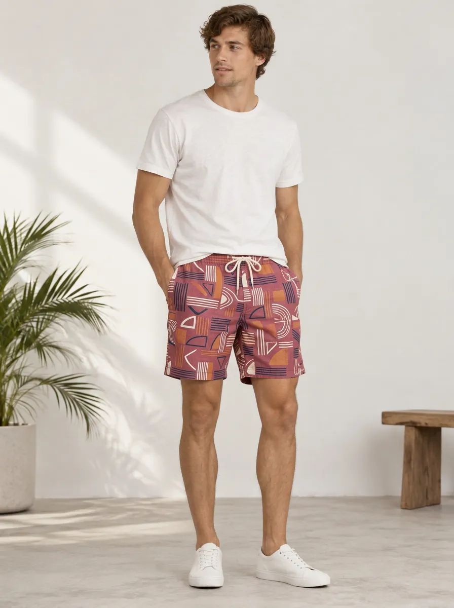 Weekend Ready Graphic Print Abstract Print Geometric Print Men's Graphic Print Pants
