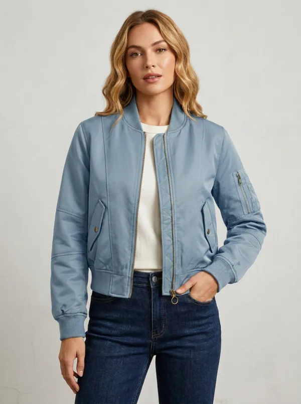 Zip-Front Women's Casual Jacket