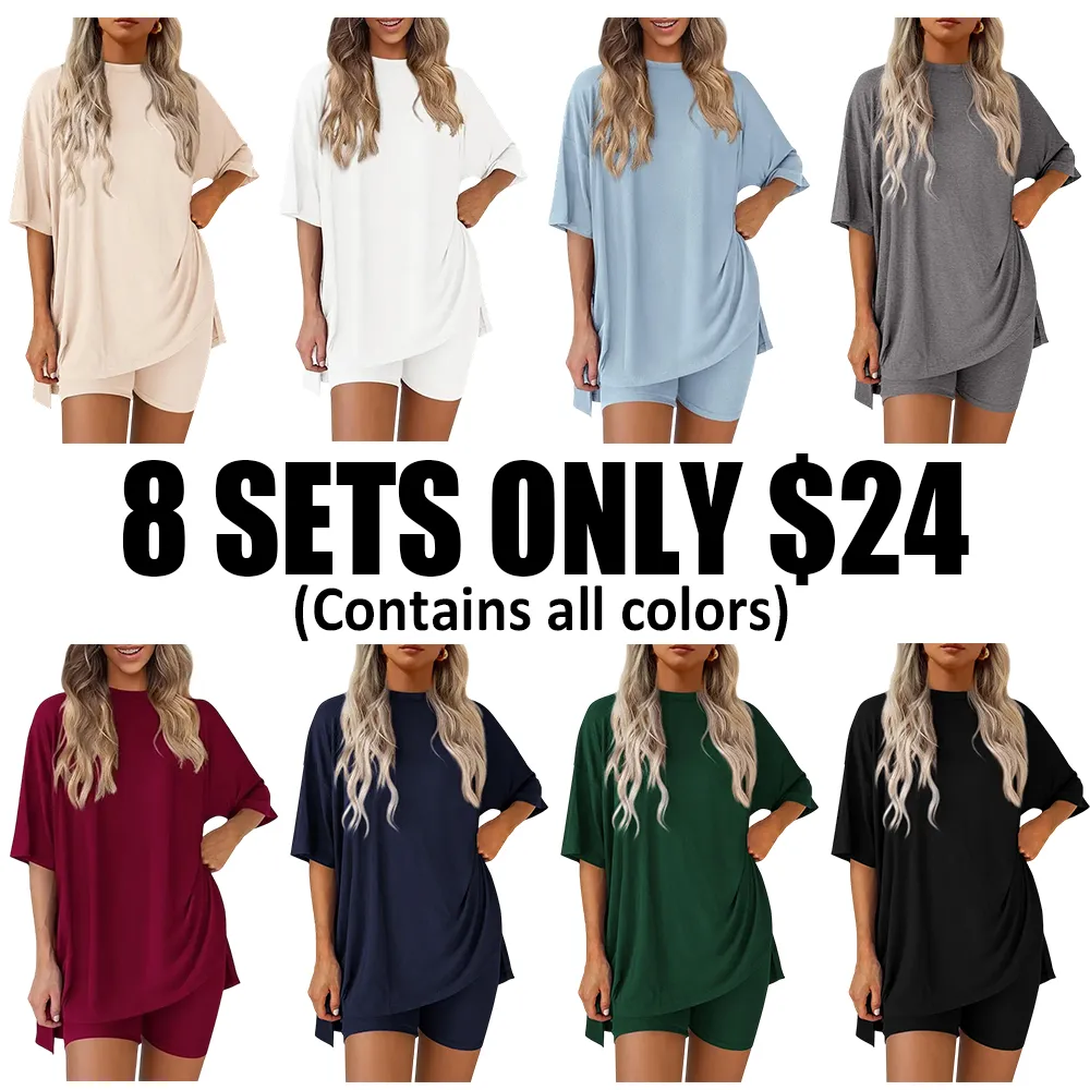 Women's Casual Loose Two-Piece Set🔥8-Pack - All Colors Included