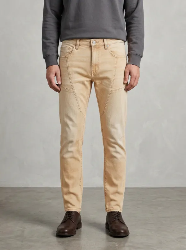 Paneled Slim Fit Jeans