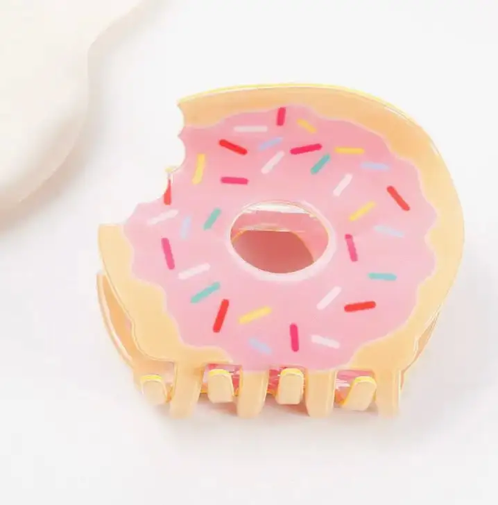 Sprinkle Donut Hair Claw Clip