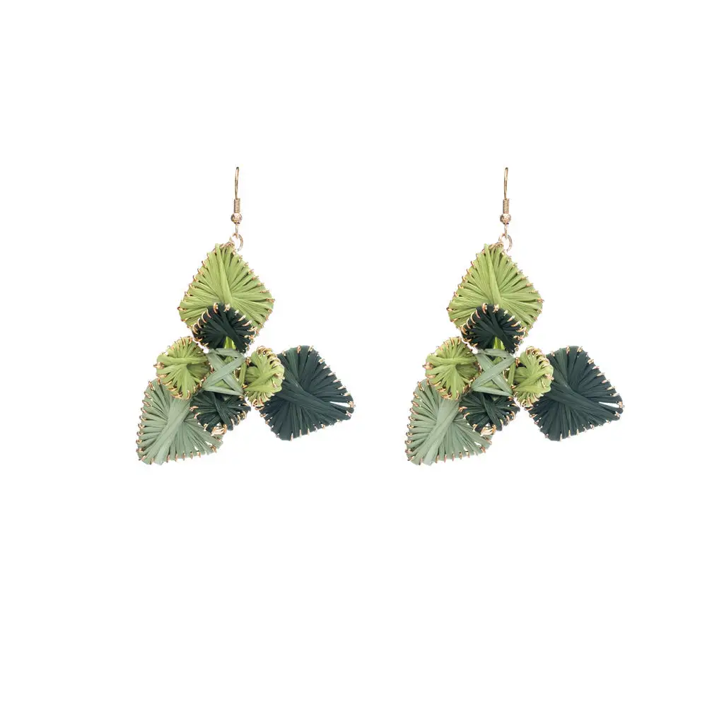 Crisp Artful Statement Earrings