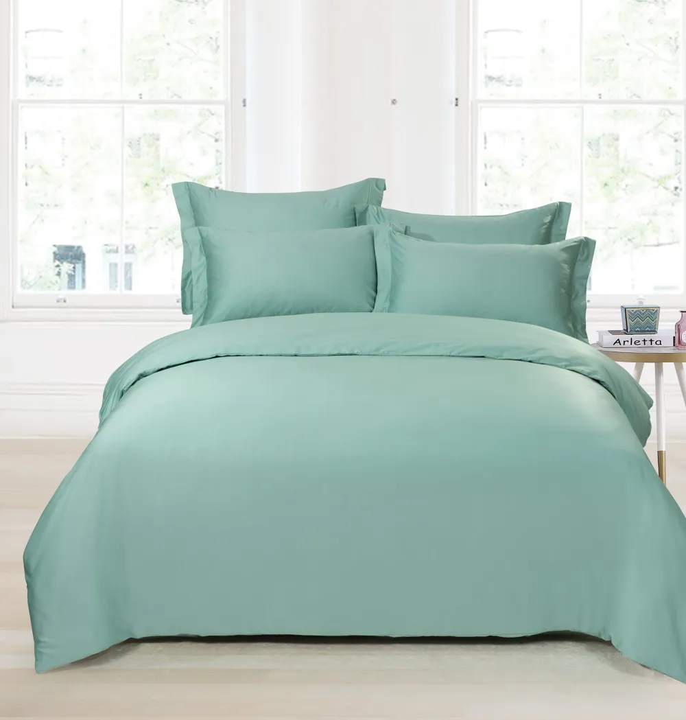 Modern Long-Staple Cotton Solid Coordinated Bedding Collection