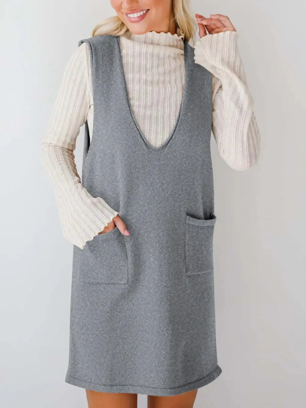 Sleeveless Knit Midi Dress