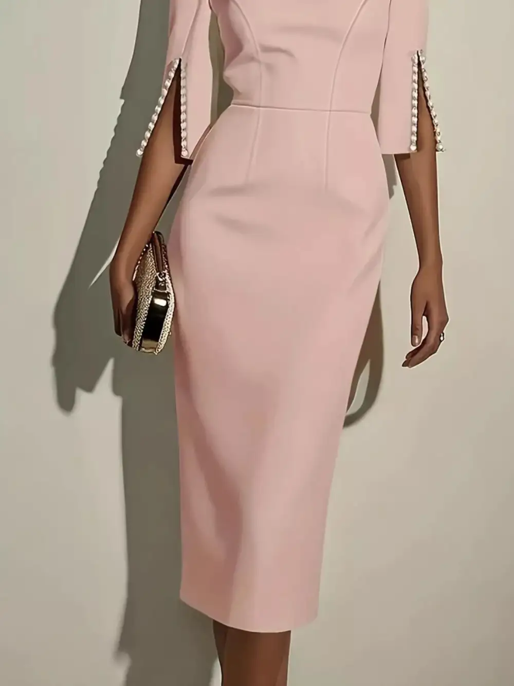 Side Slit Midi Dress