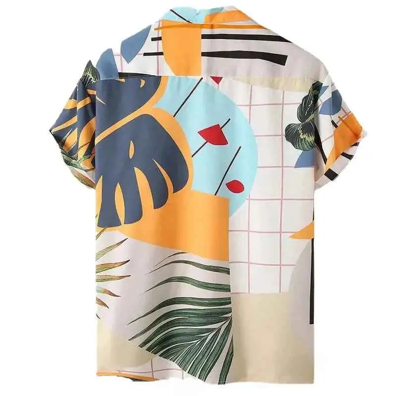 Printed Short Sleeve Shirt and Shorts Set