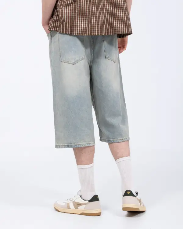 Refined Relaxed Denim Shorts