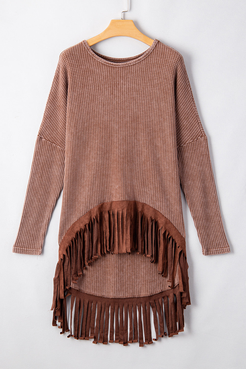 Women's Waffle Knit Loose Fit Top