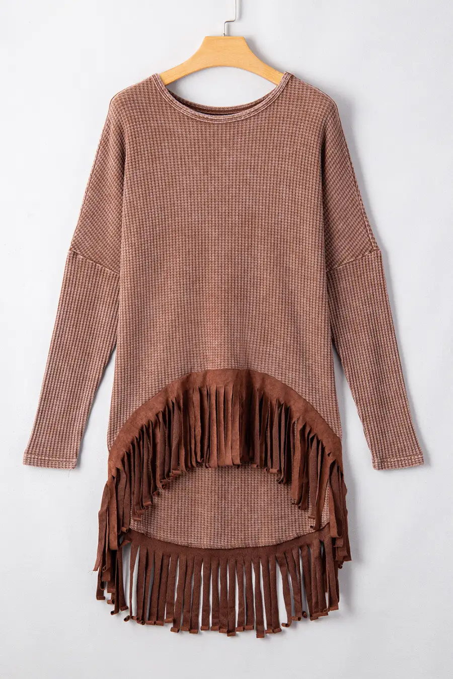 Women's Waffle Knit Loose Fit Top
