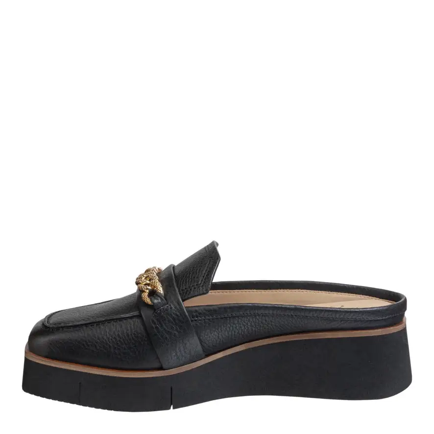 Platform Leather Mules
