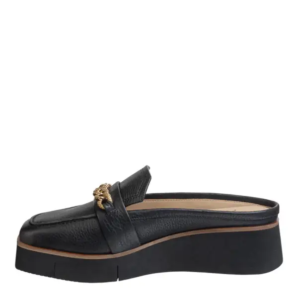 Platform Leather Mules