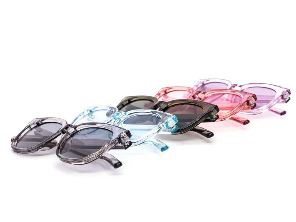12-Pack Clear Color Minimalist Assorted Sunglasses