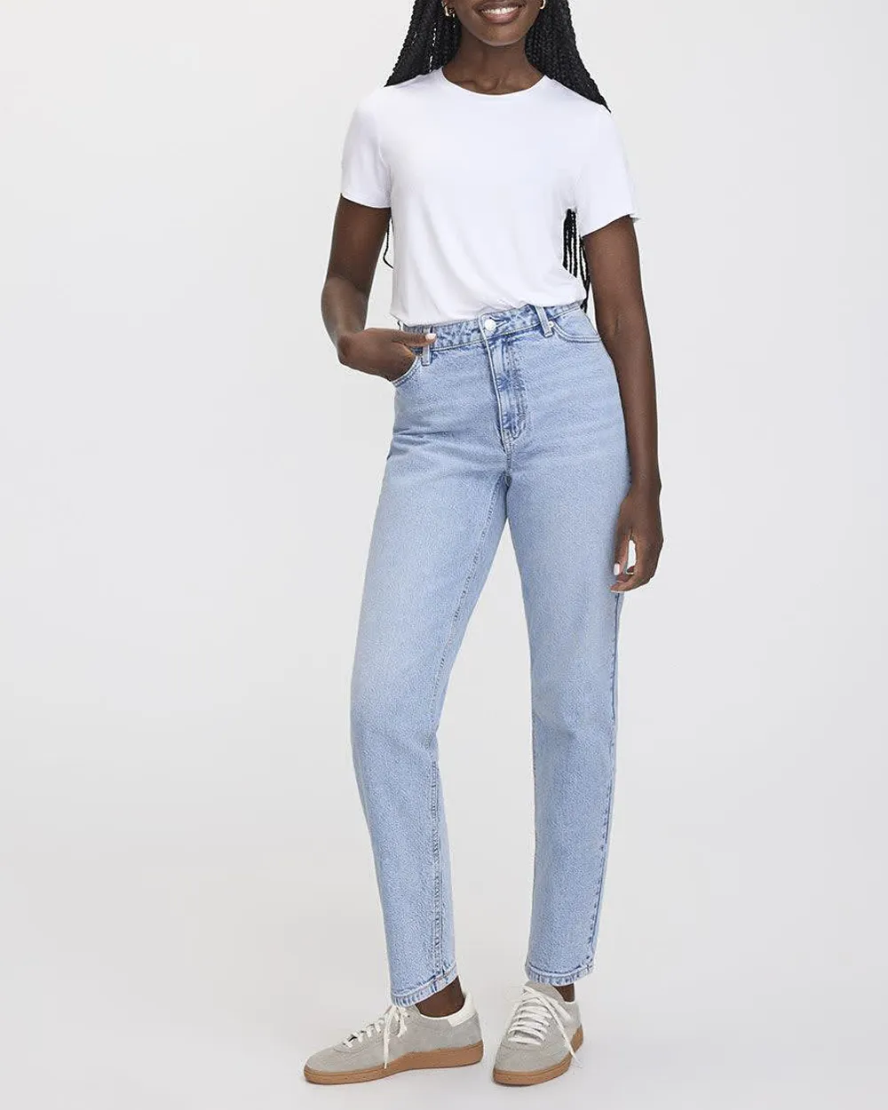 Tapered-Leg High-Rise Jean 