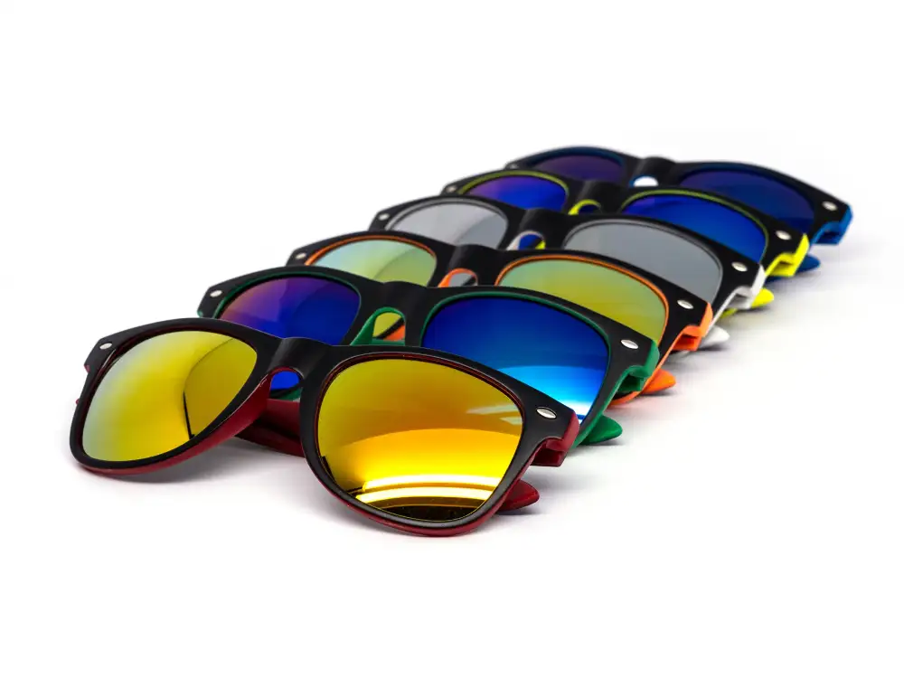 12-Pack Neon Retro Mirror Sunglasses