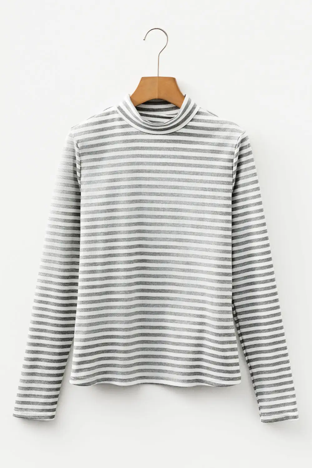 Striped Ribbed Long Sleeve Top