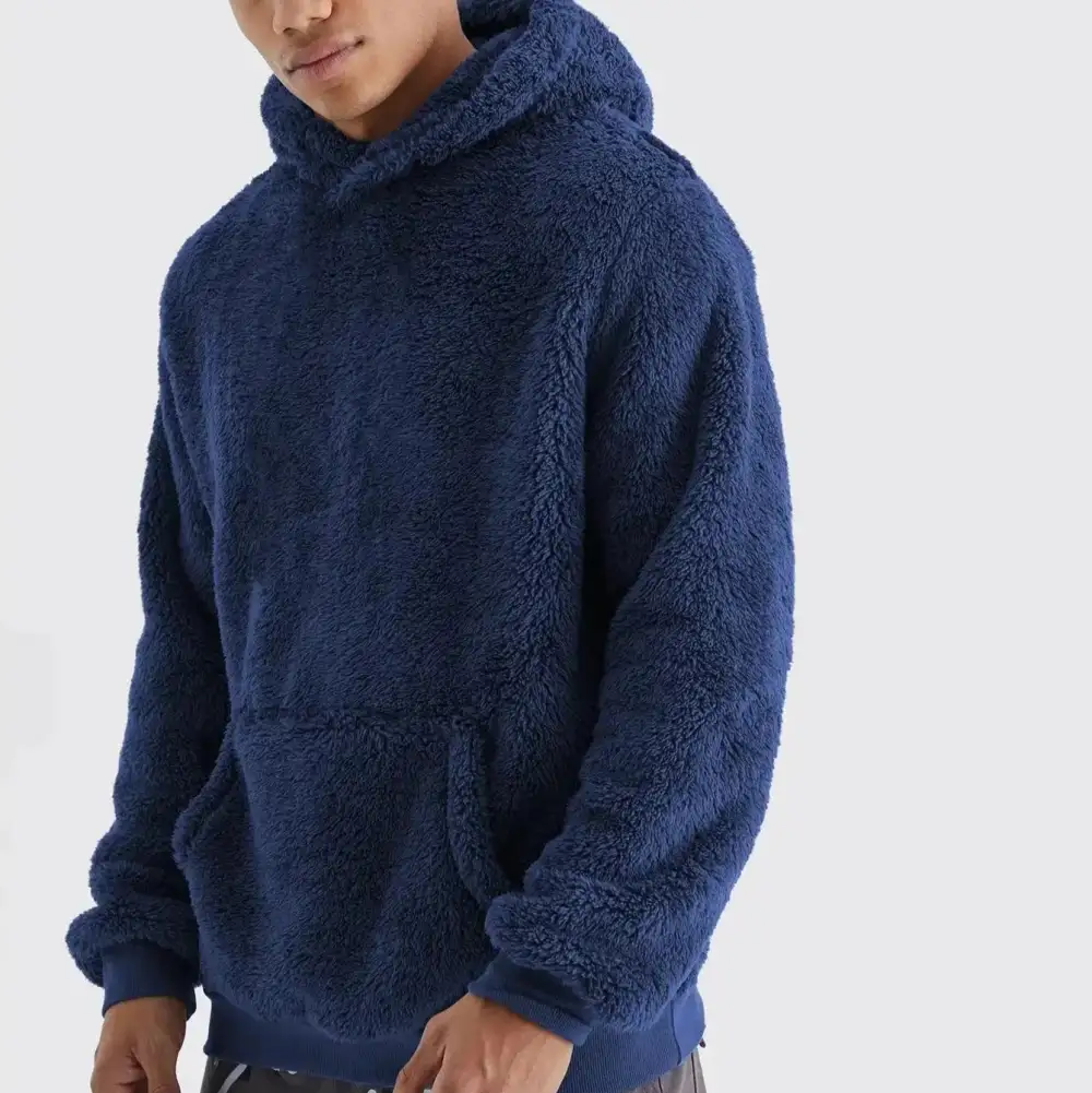 Plush Pullover Hooded Sweatshirt