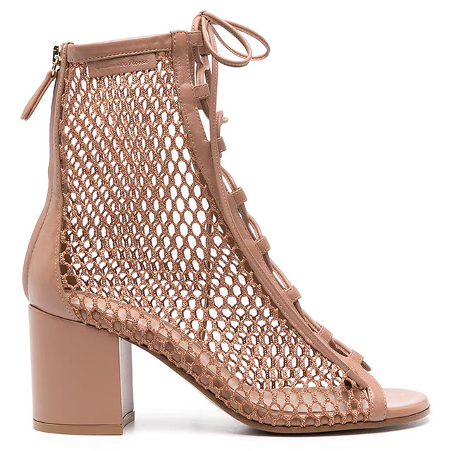 Celestine Lace-Up Chunky Heels