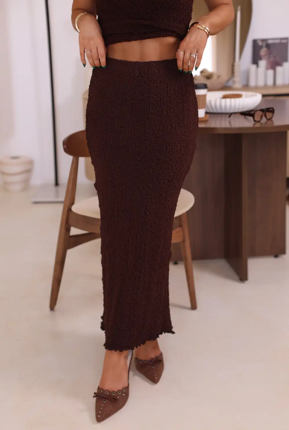 Versatile Fitted Maxi Skirt