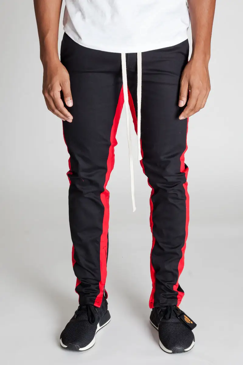 Men's Skinny Raw Hem Track Pants