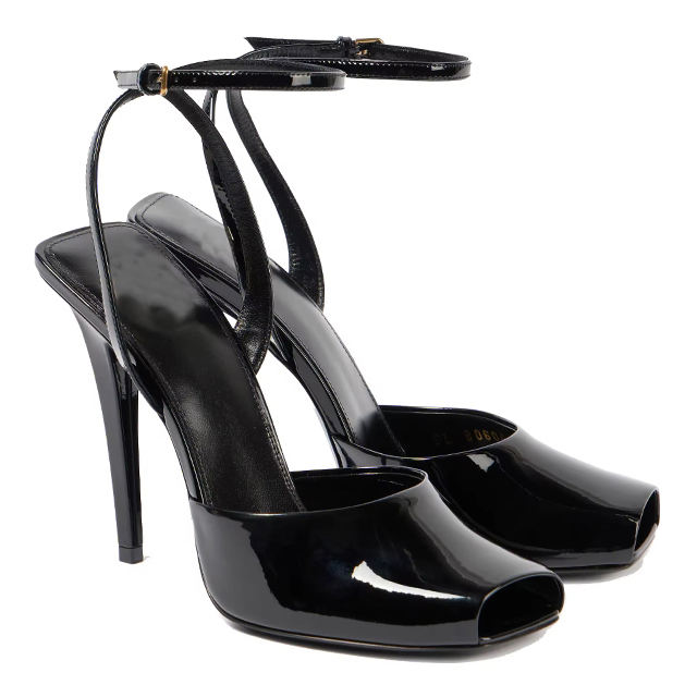 Lunara Peep Toe Block Heel Sandals