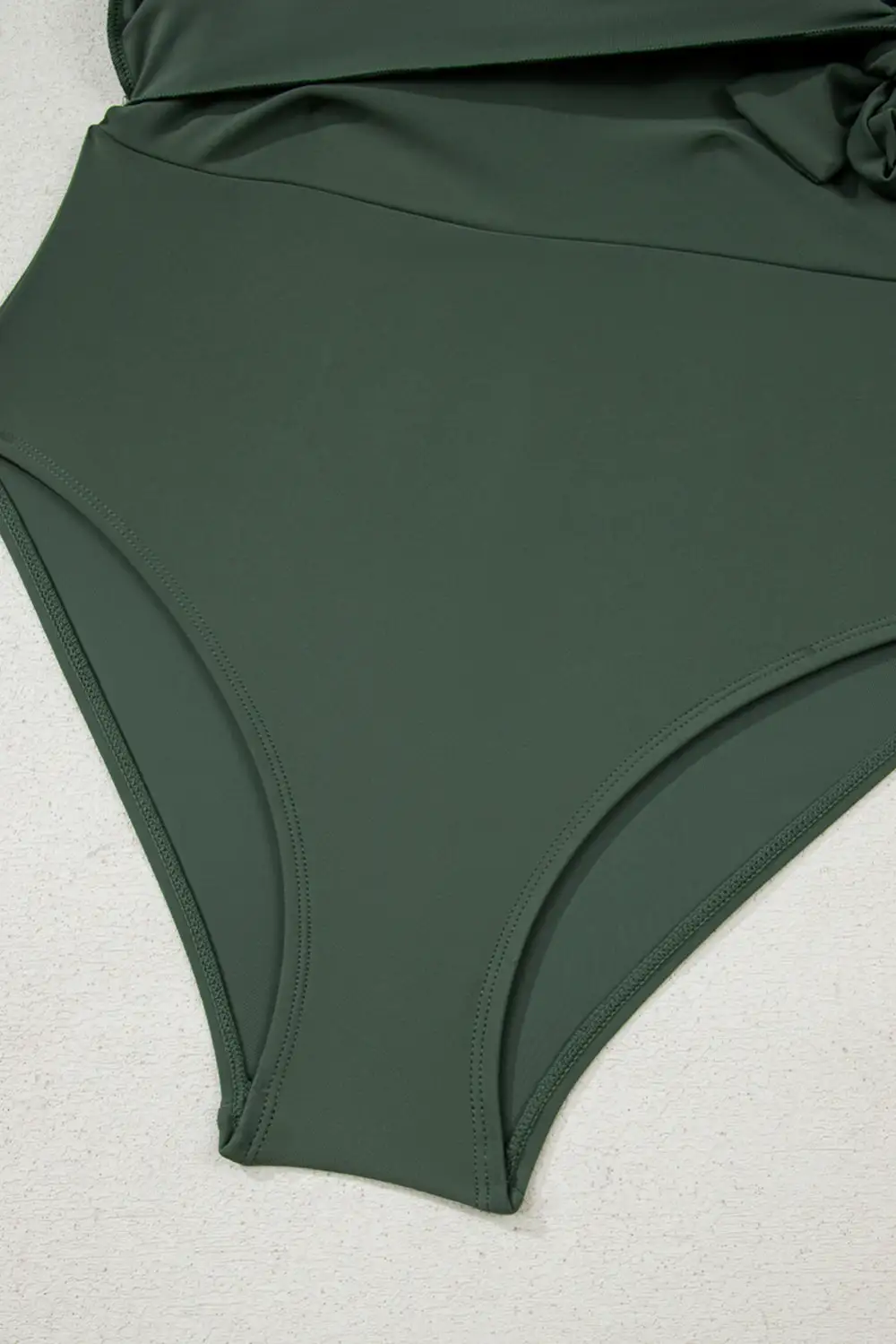 Mist Side Tied Waist Swim Dress