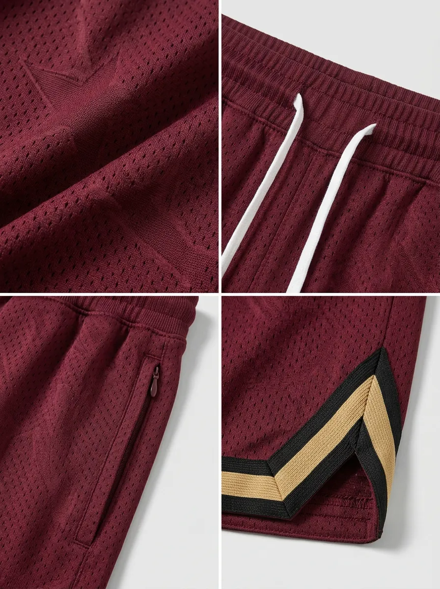 Comfort Geometric Pattern Fit Men's Basketball Shorts
