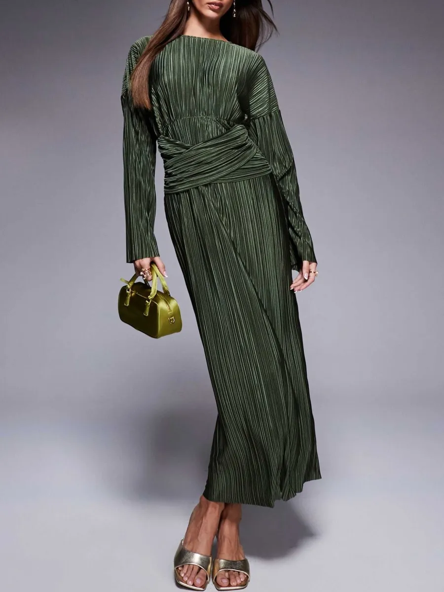 Chic Wrap Waist Dress