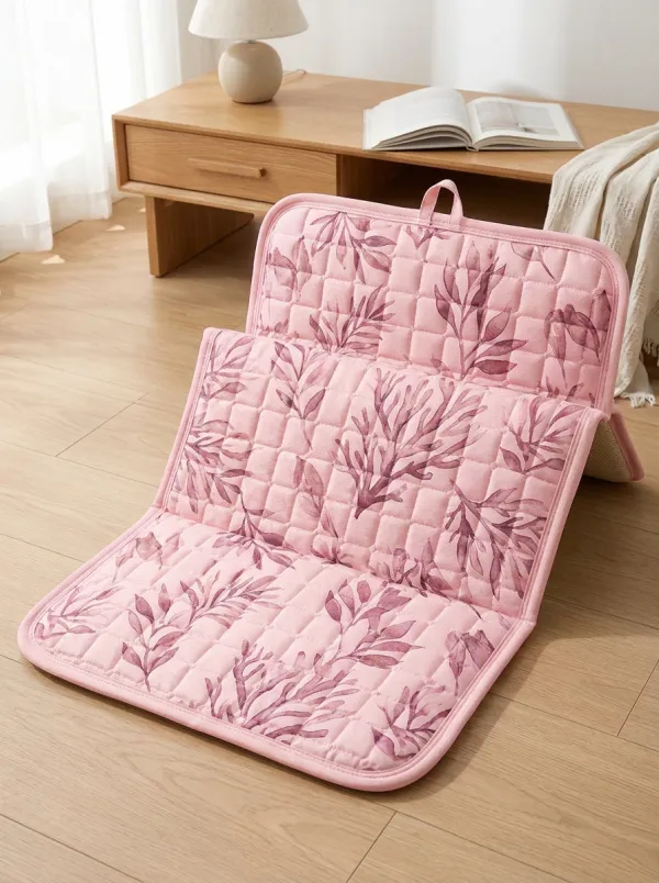 Coastal Ocean Lover Blue Coral Pattern Cooling Mat