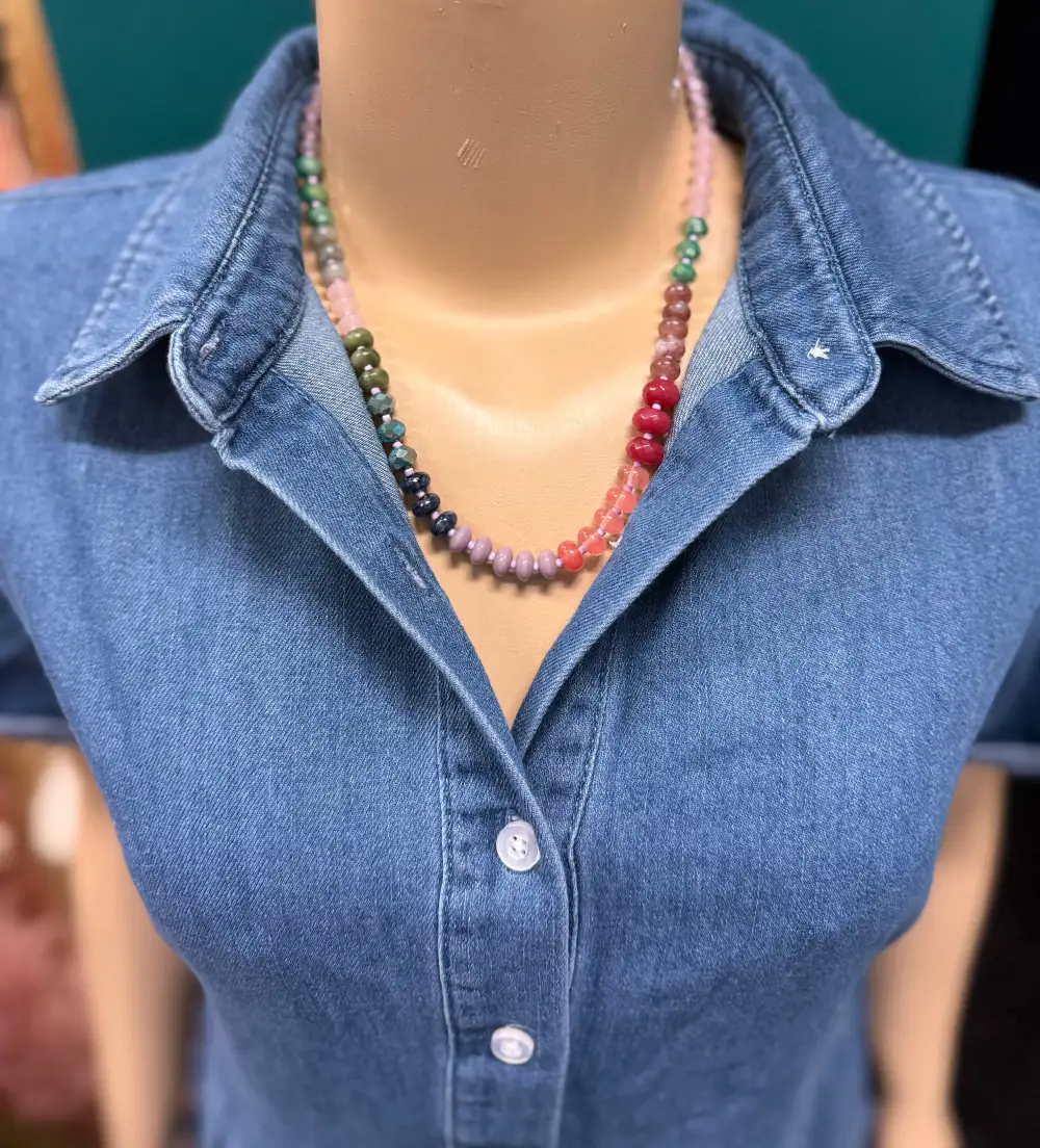 Fruit Punch Gemstone Necklace