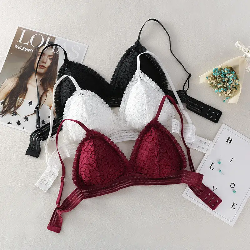 Adjustable Lace Bralette Everyday Support Bra
