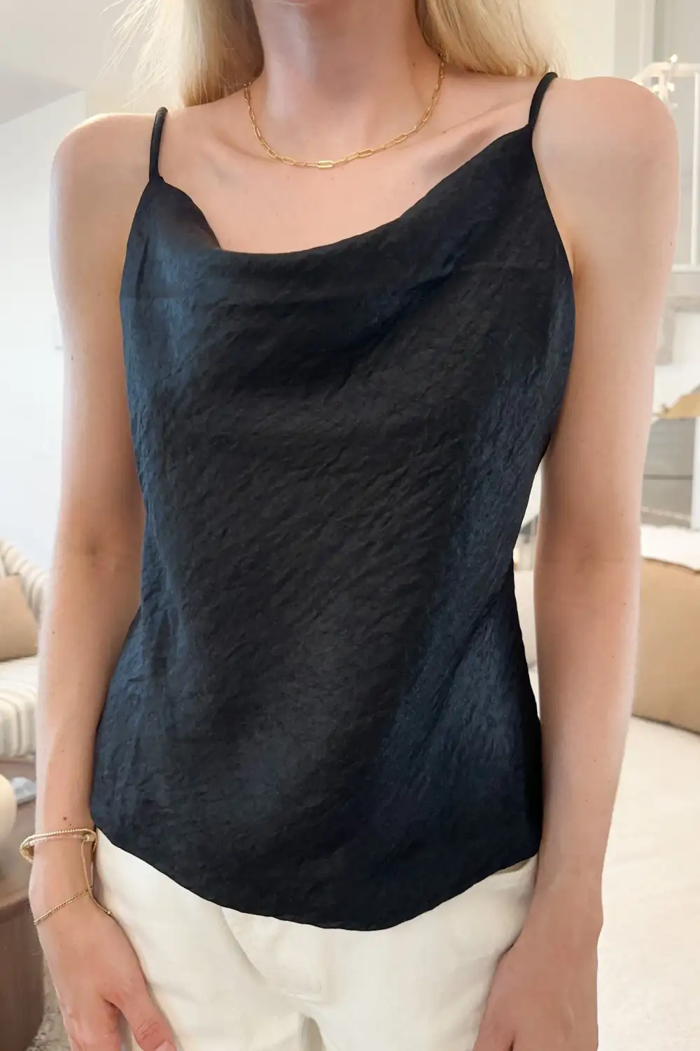 Clean Line Soft Satin Cami Top