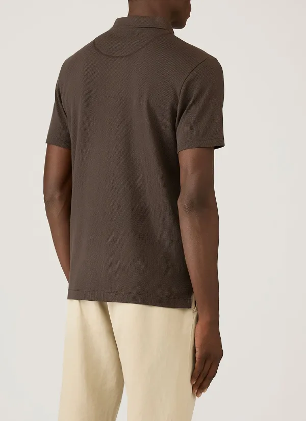 Versatile Weekend Slim Fit Mesh Cotton Short Sleeve Polo Shirt