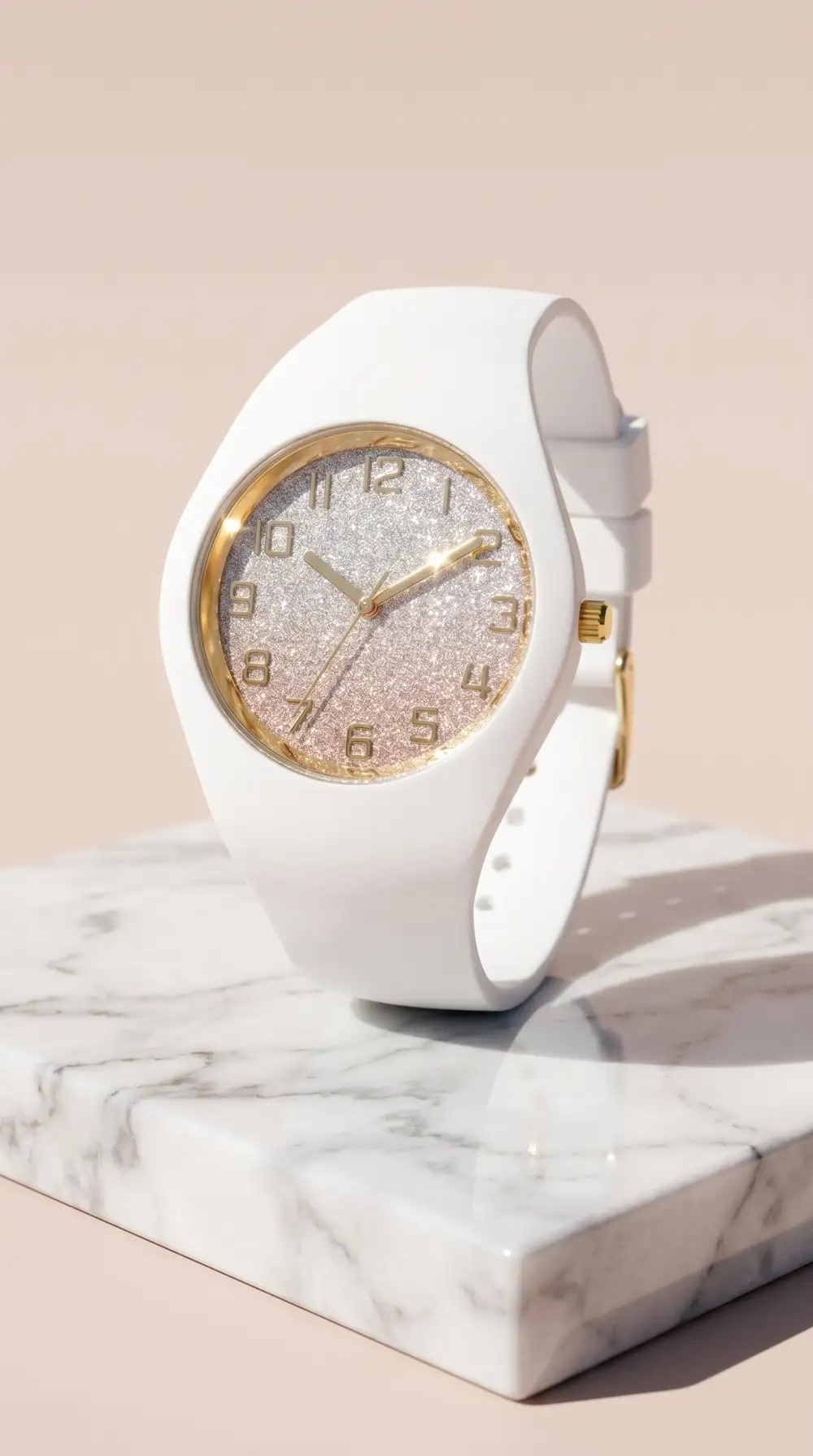 Distinctive Silicone Glitter Fashion Watch