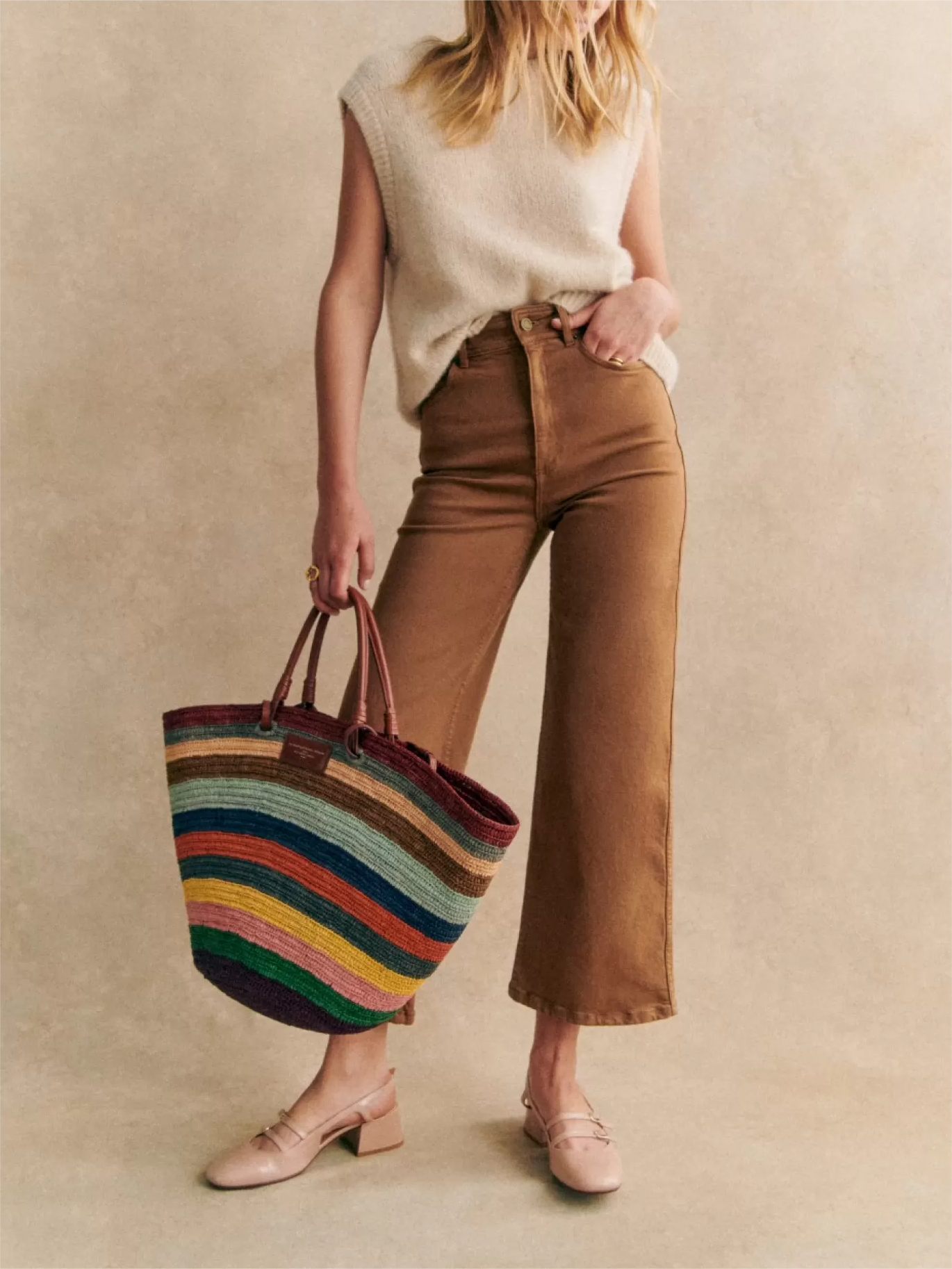 Casual Style Brown Denim