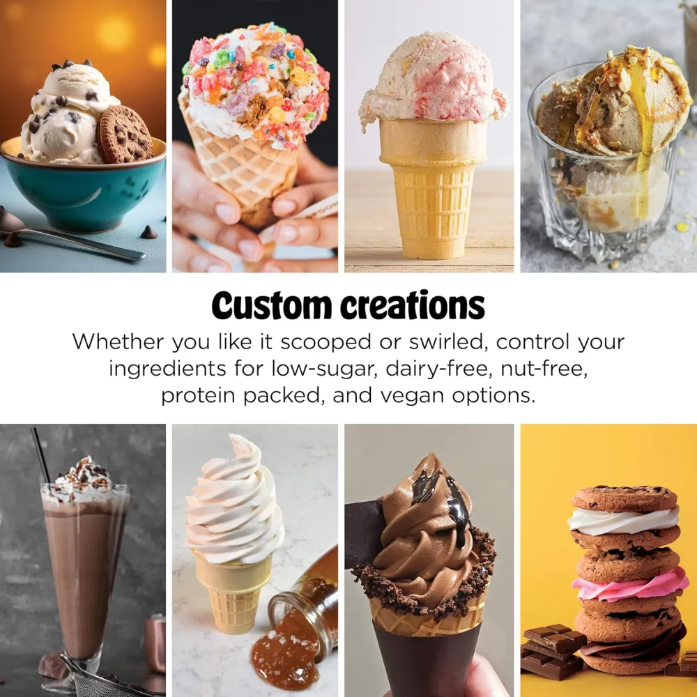 Ninja CREAMi Scoop & Swirl Ice Cream and Soft Serve Maker