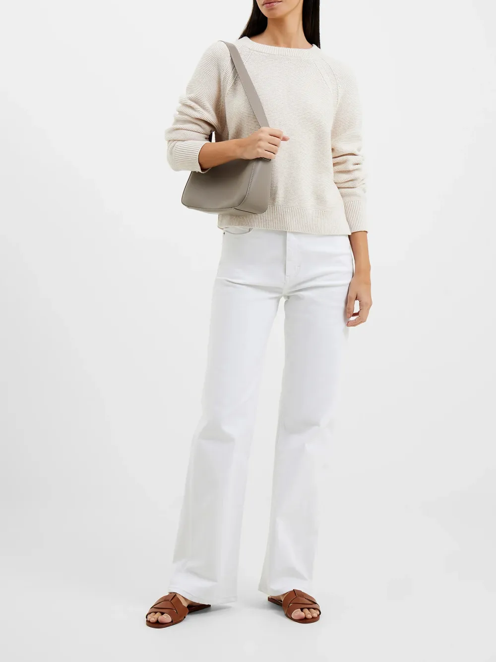 Simple Solid Color Crew Neck Sweater