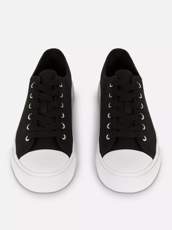 Casual Low-Top Canvas Shoes With Round Toe Shoes