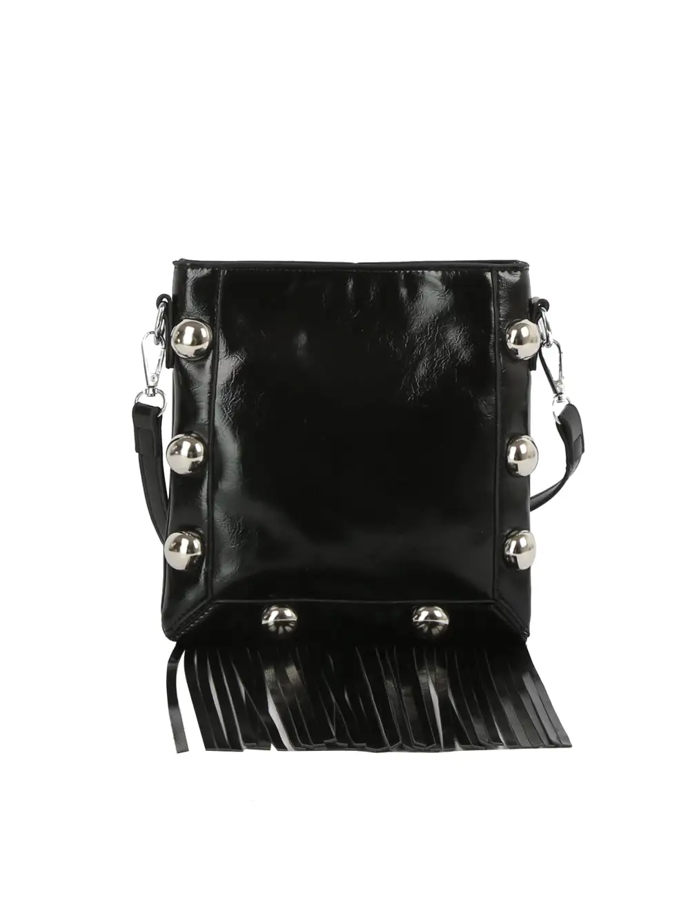 Studded Fringed Crossbody Bag
