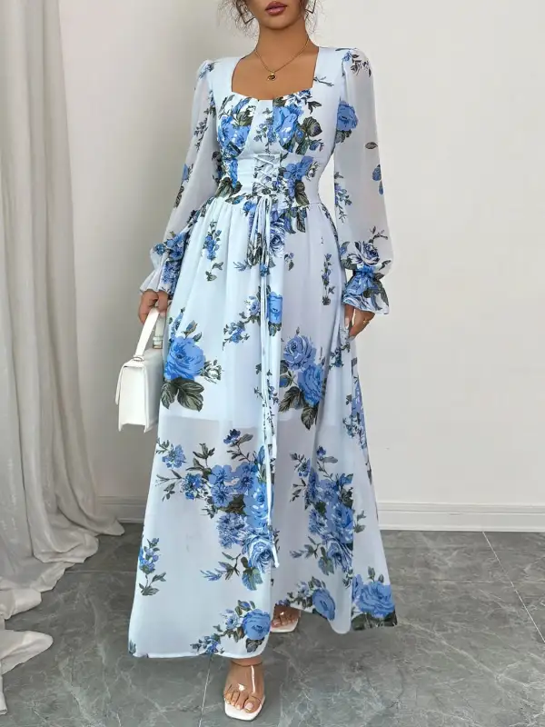 Lightweight Feel Floral Maxi Dress