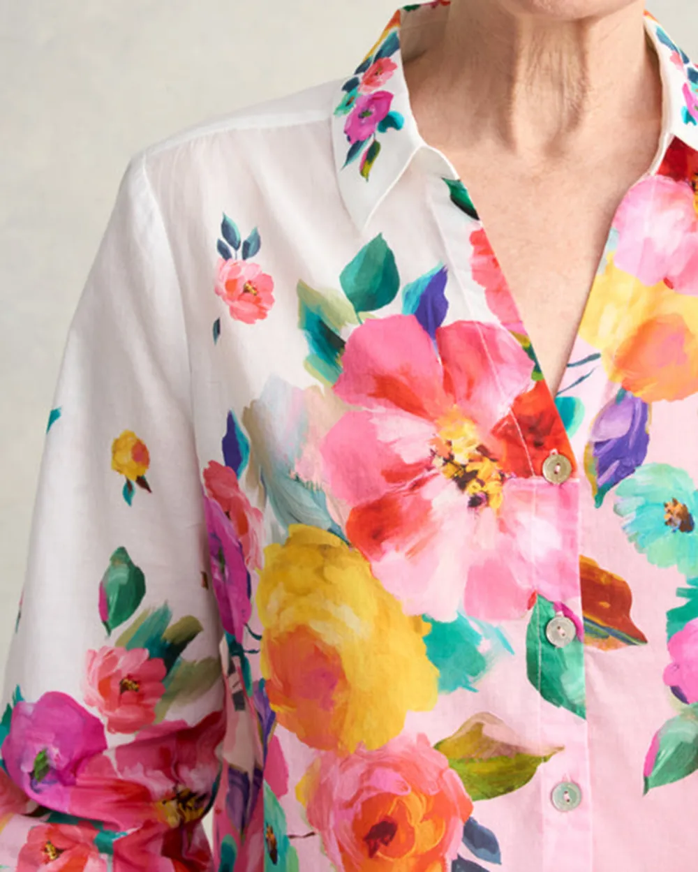 Border Cotton Shirt