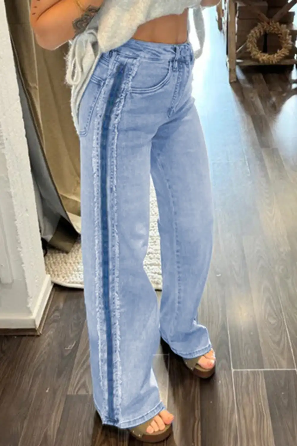 Patchwork Denim Jeans