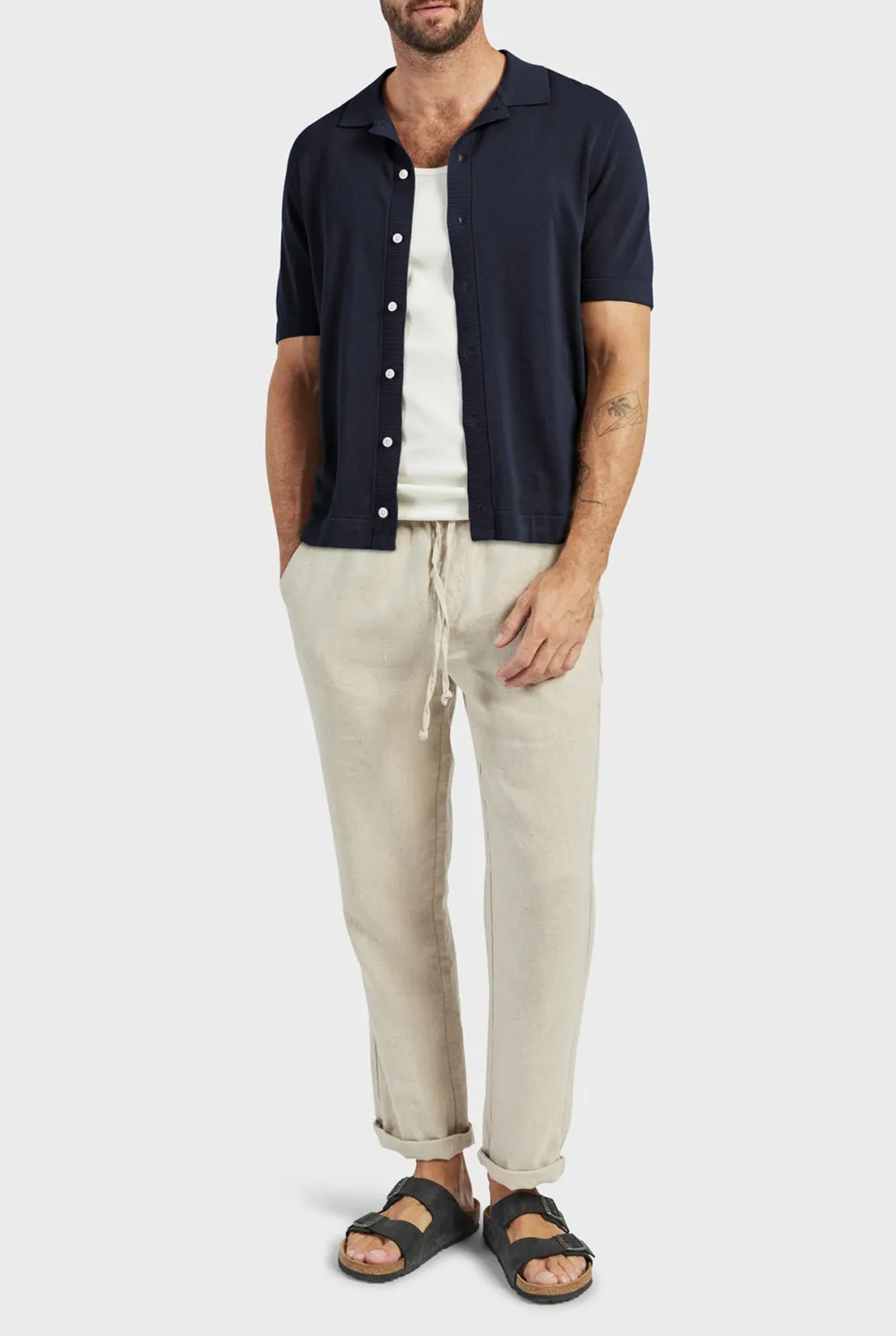 Jackson Knit SS Shirt- Winter white