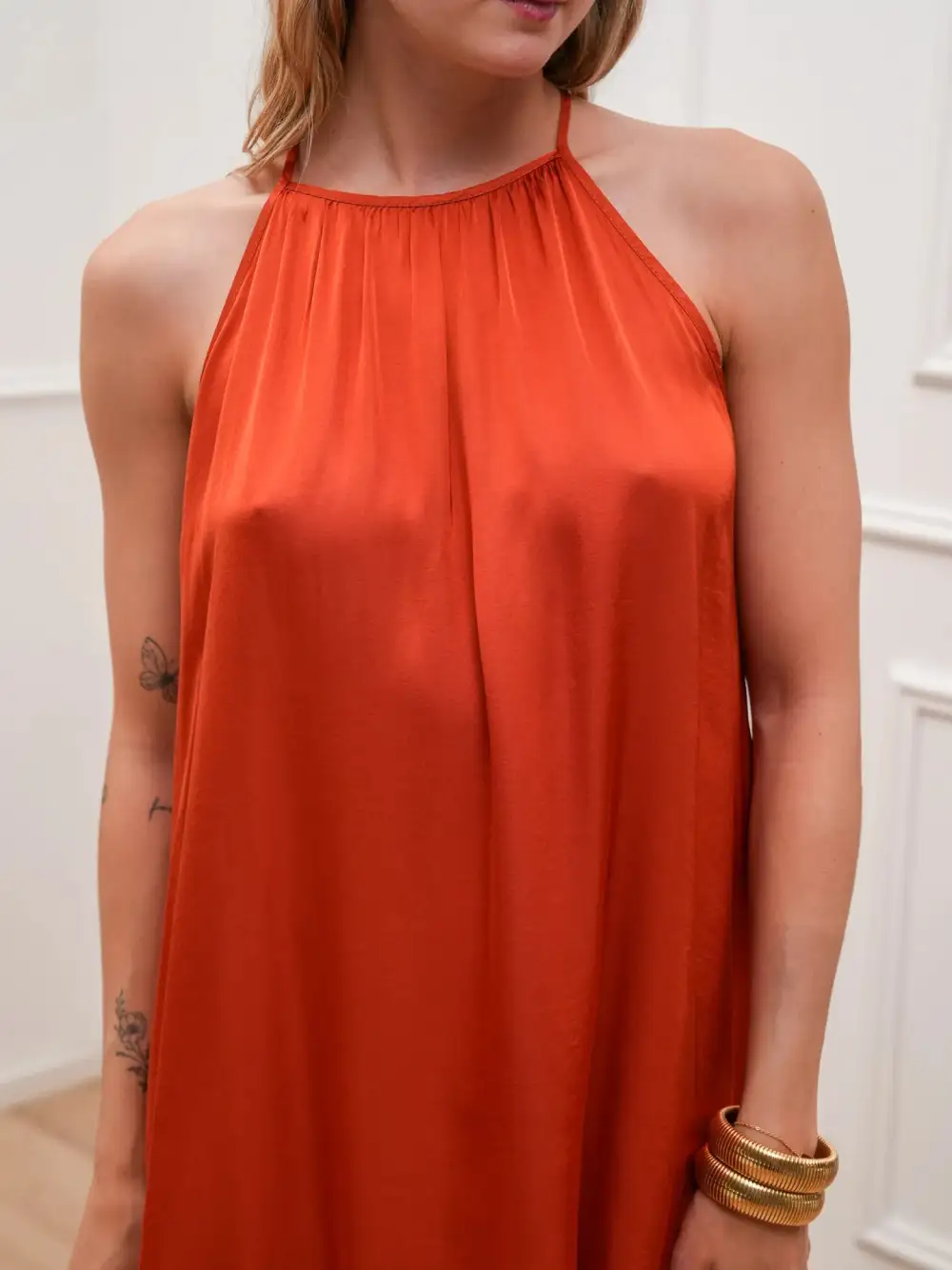 Polished Tulip Mini Dress