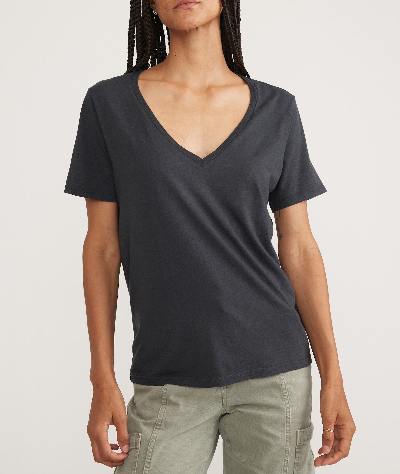Faded Style V-Neck Comfort Tee